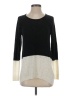 AB Studio 100% Acrylic Color Block Black Pullover Sweater Size S - photo 1