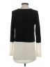 AB Studio 100% Acrylic Color Block Black Pullover Sweater Size S - photo 2