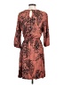 Assorted Brands 100% Viscose Print Brown Casual Dress Size S - photo 2