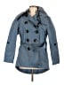 Burberry Brit 100% Polyester Blue Trenchcoat Size 6 - photo 1