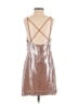 Equipment 100% Polyester Metallic Silver Cocktail Dress Size XS - photo 2