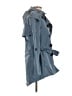 Burberry Brit 100% Polyester Blue Trenchcoat Size 6 - photo 4