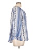 Como Blu Blue 3/4 Sleeve Blouse Size L - photo 4