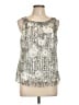 ECI 100% Polyester Silver Tank Top Size 10 - photo 1