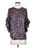 Vince Camuto 100% Polyester Paisley Purple 3/4 Sleeve Blouse Size S (petite) - photo 1