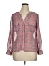 Collective Concepts 100% Polyester Red 3/4 Sleeve Blouse Size XL - photo 1