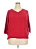 Kim Rogers 100% Cotton Red Pullover Sweater Size 2XW - photo 1