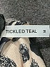 Tickled Teal Animal Print Tan Long Sleeve T-Shirt Size M - photo 7