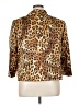 Tahari by ASL 100% Polyester Animal Print Brown 3/4 Sleeve Blouse Size 16W - photo 2