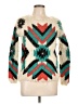 36.5 Print Ivory Blue Pullover Sweater Size L (estimated) - photo 1