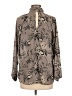 Veronica M. 100% Polyester Gray 3/4 Sleeve Blouse Size M - photo 2