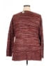 Jason Maxwell 100% Acrylic Tweed Burgundy Red Pullover Sweater Size 2X - photo 2
