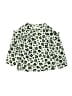 Little Lass 100% Polyester Animal Print Green Long Sleeve Blouse 9-12 MO / 12 MO - photo 1