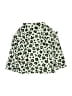 Little Lass 100% Polyester Animal Print Green Long Sleeve Blouse 9-12 MO / 12 MO - photo 2