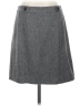 Ann Taylor LOFT Chevron-herringbone Gray Wool Skirt Size 4 - photo 1