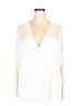 H&M 100% Polyester Ivory Long Sleeve Blouse Size XXL - photo 1