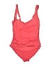 Assorted Brands Solid Red One Piece Swimsuit Size 12 - photo 1