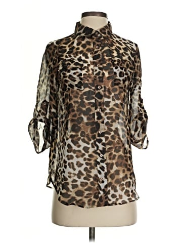 Ambiance Apparel 3/4 Sleeve Blouse (view 1)