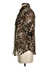 Ambiance Apparel 100% Polyester Animal Print Brown 3/4 Sleeve Blouse Size S - photo 5