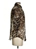 Ambiance Apparel 100% Polyester Animal Print Brown 3/4 Sleeve Blouse Size S - photo 4