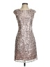 Venus 100% Polyester Tweed Silver Cocktail Dress Size 2 - photo 1
