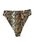 Missguided Animal Print Gold Swimsuit Bottoms Size 8 - photo 2