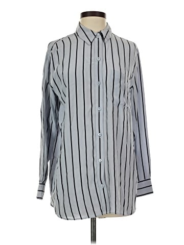 Equipment Long Sleeve Silk Top (view 1)