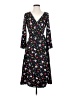 Marc Jacobs 100% Silk Floral Black Casual Dress Size 2 - photo 1