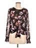 Bar III Black Long Sleeve Blouse Size M - photo 1