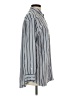 Equipment 100% Silk Stripes Silver Long Sleeve Silk Top Size S - photo 4