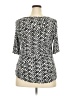 Apt. 9 Graphic Black Silver 3/4 Sleeve T-Shirt Size XXL - photo 2