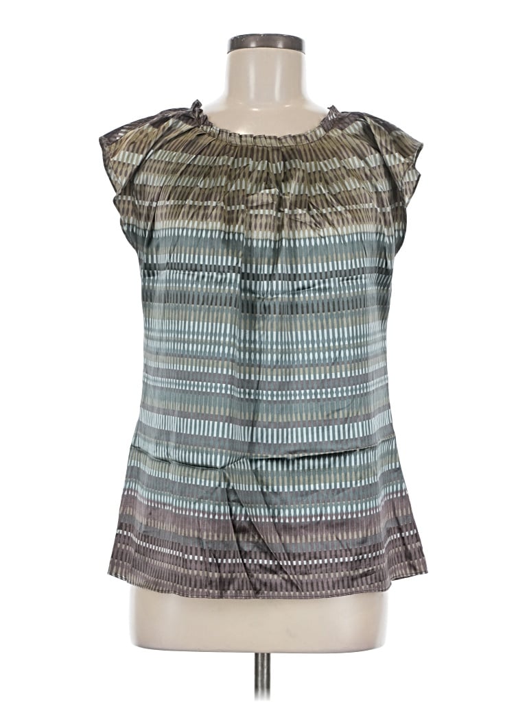Pre-owned Spense Sleeveless Blouse In Gray