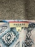 Andree by UNIT 100% Rayon Blue 3/4 Sleeve Blouse Size M - photo 7