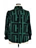 Shein Curve 100% Polyester Green Long Sleeve Blouse Size 2X - photo 2