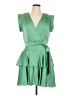 BCBGMAXAZRIA 100% Polyester Green Cocktail Dress Size 10 - photo 1