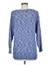 Dana Buchman Chevron-herringbone Blue Pullover Sweater Size M - photo 2