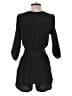 Charlie Jade 100% Silk Solid Black Romper Size S - photo 2