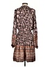 Current Air 100% Polyester Paisley Brown Casual Dress Size S - photo 2