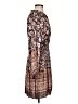 Current Air 100% Polyester Paisley Brown Casual Dress Size S - photo 4