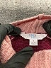 Time and Tru Color Block Pink Burgundy Turtleneck Sweater Size S - photo 7