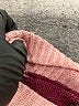 Time and Tru Color Block Pink Burgundy Turtleneck Sweater Size S - photo 8