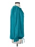 Left Coast by Dolan 100% Polyester Teal Long Sleeve Blouse Size S - photo 4