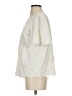 Express 100% Polyester Ivory Short Sleeve Blouse Size S - photo 5