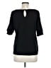 INC International Concepts Black 3/4 Sleeve Top Size M - photo 2