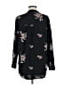 Fig and Flower 100% Polyester Floral Black Long Sleeve Blouse Size M - photo 2