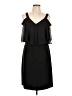 chiasso Solid Black Cocktail Dress Size 10 - photo 1