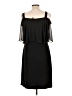 chiasso Solid Black Cocktail Dress Size 10 - photo 2