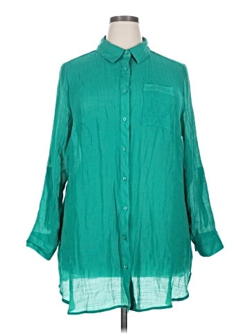 Indigo Rose 3/4 Sleeve Blouse (view 1)