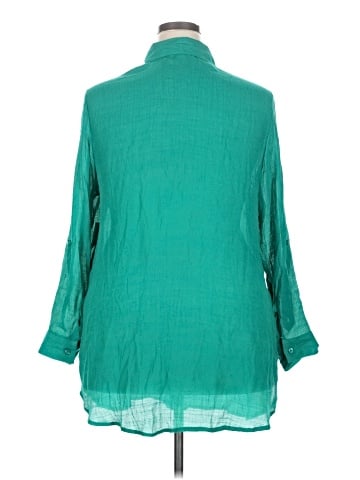 Indigo Rose 3/4 Sleeve Blouse (view 2)