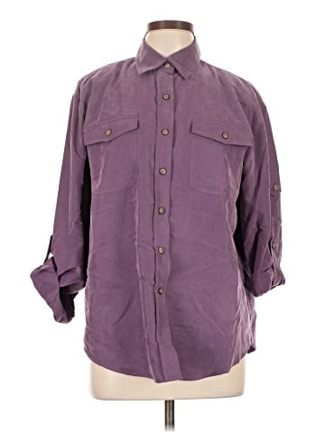 DressBarn 3/4 Sleeve Button-Down Shirt (view 1)